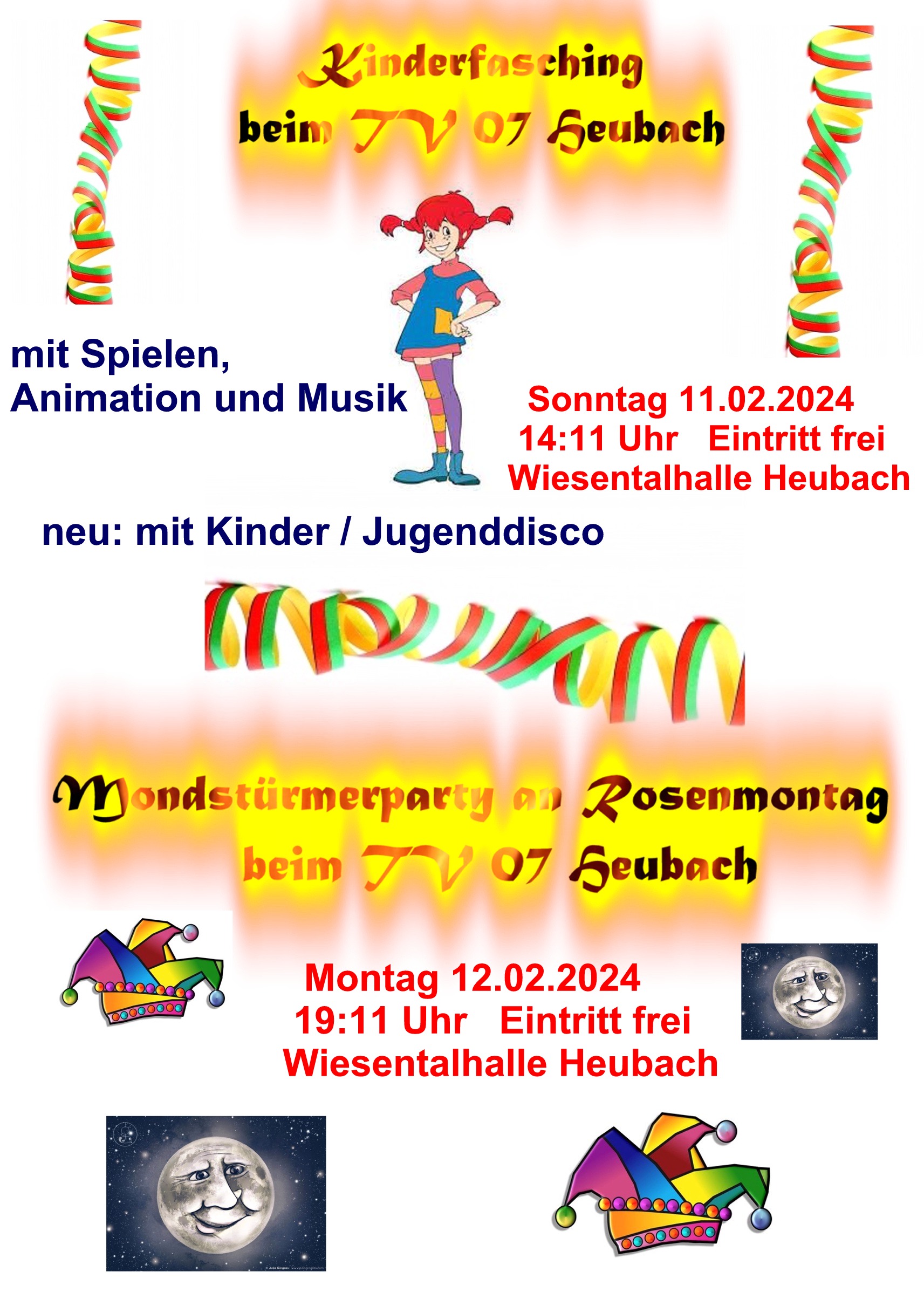 Kinderfasching Mondstuermerparty